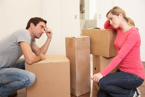 Professional moving support in a St Johns Wood property
