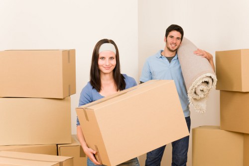 Moving day preparation checklist and boxed belongings in St Johns Wood
