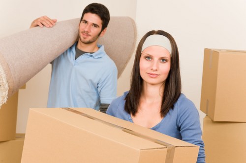 Packing and loading support for a St Johns Wood property move