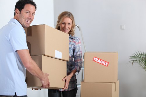 Careful loading of furniture for a short notice relocation in St Johns Wood